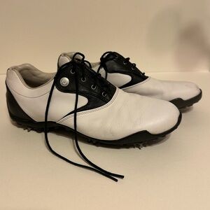 Men's‎ White and Black Golf Shoes